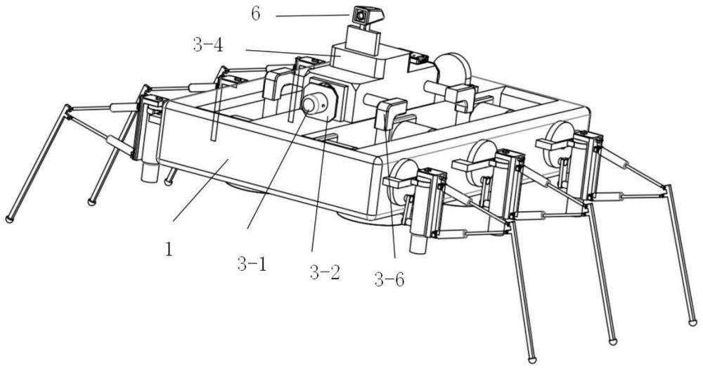 一種樓梯清掃六足機器人