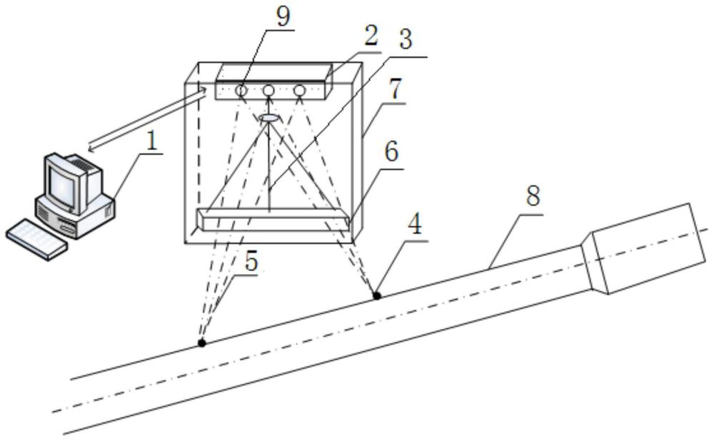 空間三坐標(biāo)法檢測火炮身管射擊狀態(tài)下指向性裝置及方法