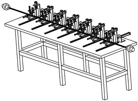 一種多曲率型材多點(diǎn)復(fù)雜彎曲成形校形一體化裝置
