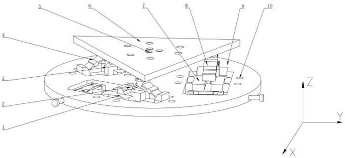 一種壓電驅(qū)動(dòng)的旋轉(zhuǎn)三維微動(dòng)平臺(tái)