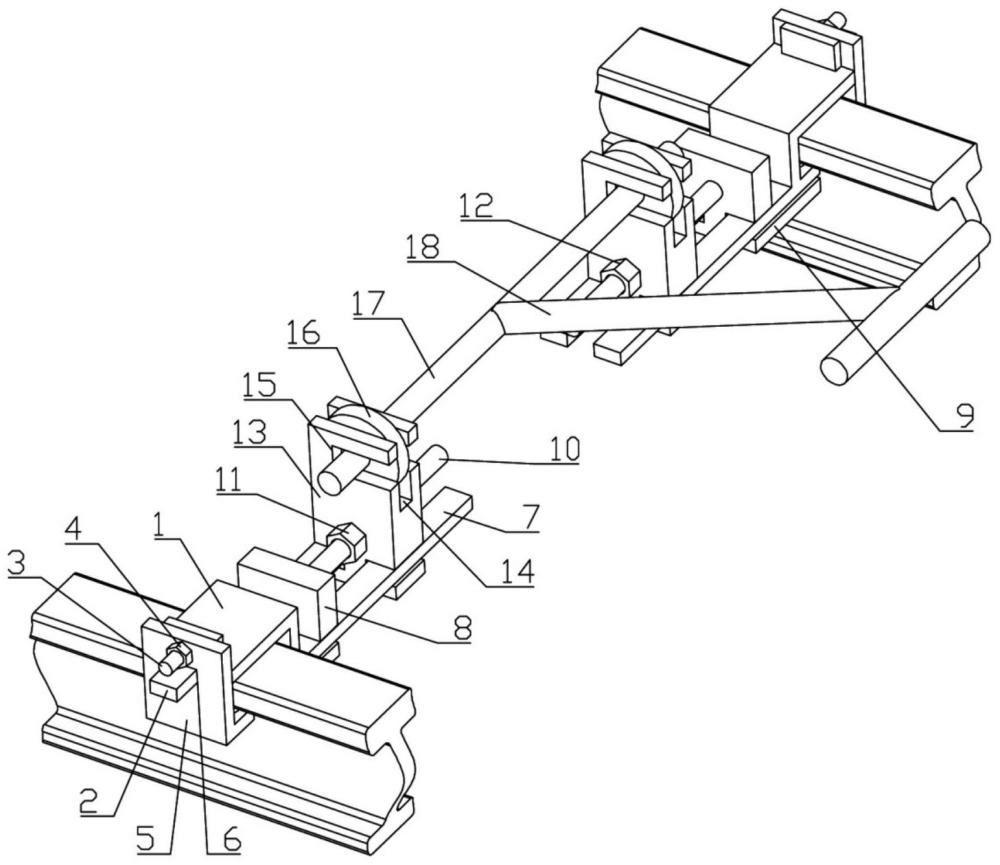 一種軌道橫間距檢測(cè)工裝
