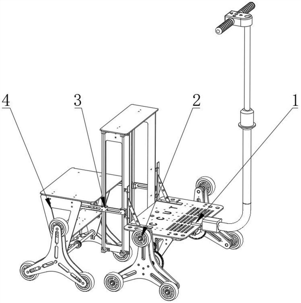 一種三角輪系爬樓車