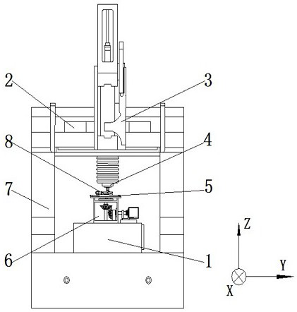 一種用于加工光學元件的非諧振振動輔助磁流變拋光裝置及方法