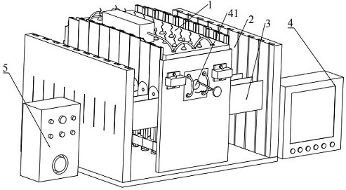 一種用于多點三維熱拉彎成形的可變形保溫裝置