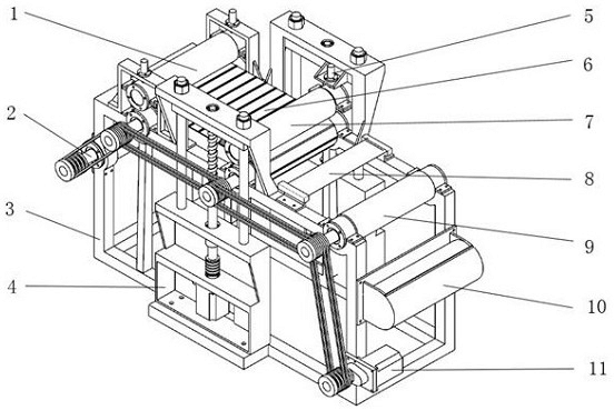 一種超聲輔助輥對輥熱納米壓印裝置及方法